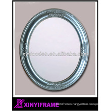 round wood wall mirror frame for home decoration